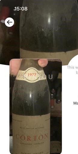 Burgundy Corton Grand Cru Daniel Senard 1977