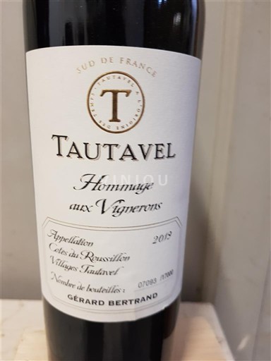 Roussillon Côtes-du-Roussillon-Villages Gérard Bertrand Hommage aux Vignerons 2019