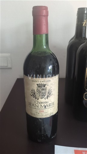 Bordeaux Saint-Émilion Château Jean Marie 1981