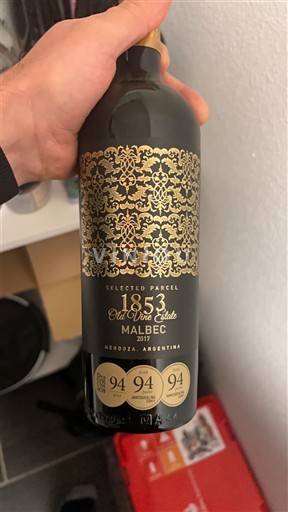 Mendoza 1853 Old Vine Estate Selected Parcel 2017