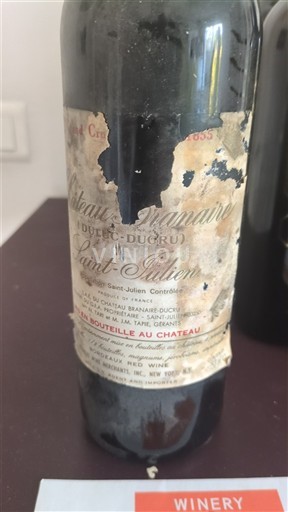 Bordeaux Saint-Julien Château Branaire-Ducru 1985