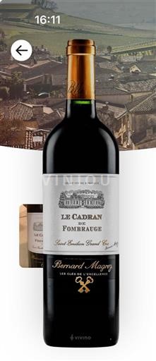 Bordeaux Saint-Émilion Grand Cru Château Fombrauge Le Cadran de Fombrauge 2011