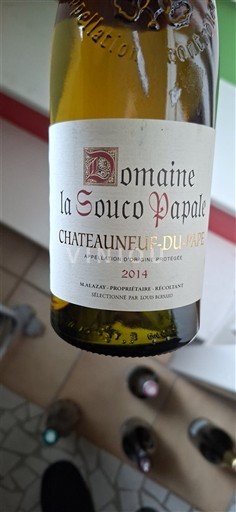 Rhônen laakso Châteauneuf-du-Pape Domaine La Souco Papale 2014