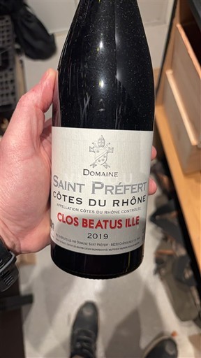 Lugina e Ronës Bregdeti i Rodanit Domaine Saint Préfert Clos Beatus Ille 2019