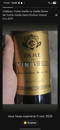 Bordeaux Saint-Émilion Grand Cru Château Trotte Vieille Dame de Trotte Vieille 2011