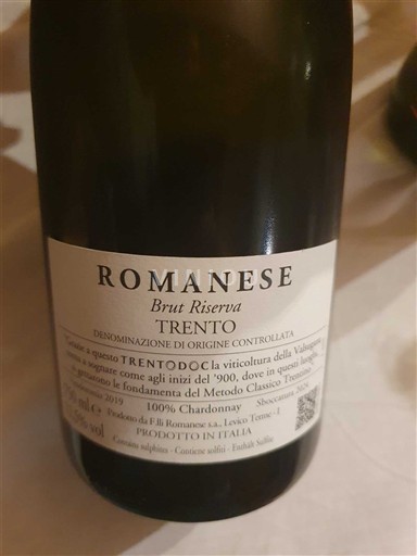 Trentino-Alto Adige Ospecificerad Romanese Brut Riserva 2019