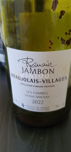 Beaujolais Beaujolais byar Romain Jambon Les Combes 2022