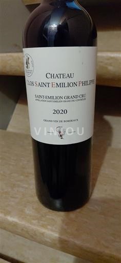 Bordeaux Saint-Émilion Grand Cru Grand Cru Château Clos Saint Emilion Philippe 2020