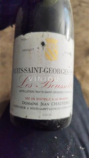Burgundija Nuits-Saint-Georges Premier Cru Domaine Jean Chauvenet Les Bousselots Neleten.