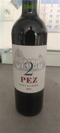 Bordeaux Saint-Estèphe Château Pez 2nd de Pez 2019