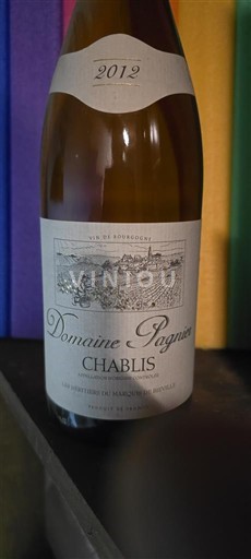 Bourgogne Chablis Domaine Pagnier 2012