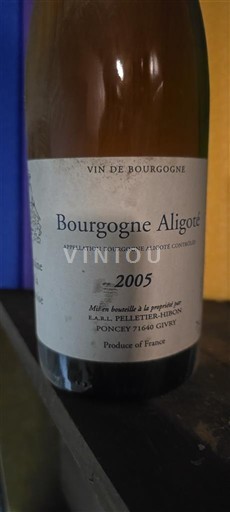 Burgundi Bourgogne Aligoté A.R.L. Pelletier-Simon 2005