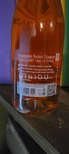 Languedoc a Roussillon Gard Domaine Saint Nabor Gris de Nabor Neročník