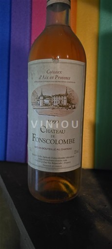 Provence Coteaux d'Aix-en-Provence Château Fonscolombe 1999