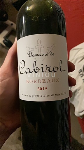 Bordeaux Domaine Cabirot 2019