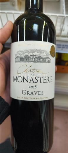 Bordeaux Graves Château Monastère 2018