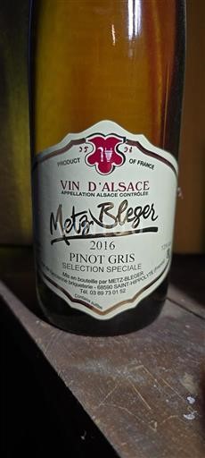 Alsace Metz Bleger Sélection Spéciale 2016