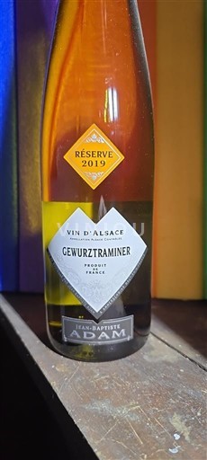 Alsace Gewurztraminer Jean-Baptiste Adam Réserve 2019