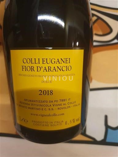Wines of Veneto Colli Euganei Fior d'Arancio Azienda Vitivinicola Vigne al Colle Fior d arancio 2018