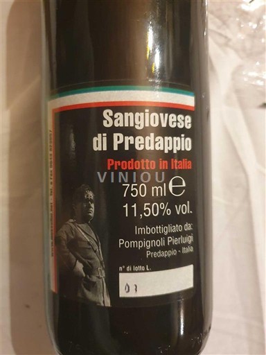 Emilia-Romaña No especificado Pompignoli Pierluigi Sangiovese di Predappio 2003