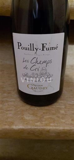 Loiren laakso Pouilly-fumé Nicolas Gaudry Les Champs de Cri 2022