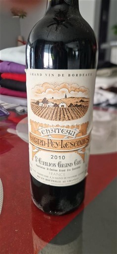 Bordeaux Saint-Émilion Grand Cru Grand Cru Château Grand Pey Lescours 2010
