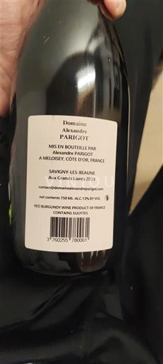 Borgoña Savigny-lès-Beaune Domaine Alexandre Parigot Aux Grands Liards 2023