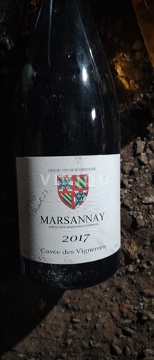 Burgundi Marsannay Cuvée des Vignerons 2017