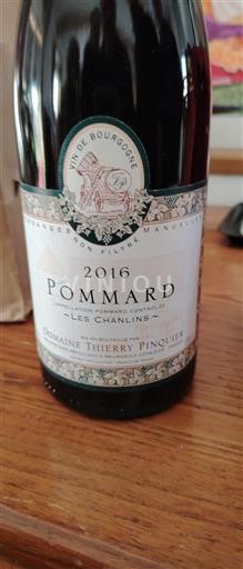 Burgundy Pommard Domaine Thierry Pinquier Les Chanlins 2016