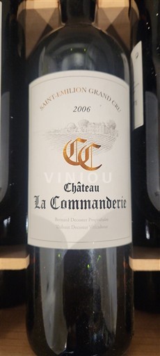 Burdeos Saint-Émilion Gran Cru Grand Cru Château La Commanderie 2006