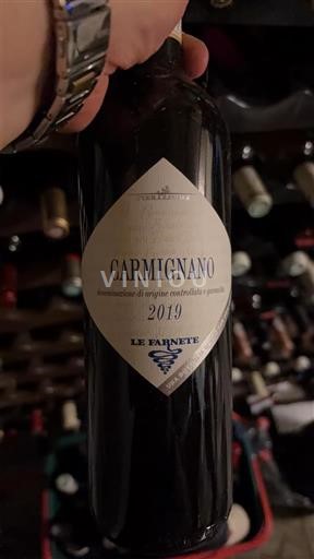 Vin Rouge sec Le Farnete 2019 Italie Toscane Carmignano DOC