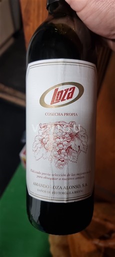 La Rioja Rioja Amando Loza Alonso S.A Loza Cosecha Propia Ei vuosikertaa