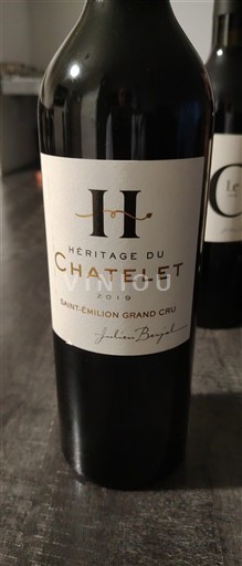 Bordeaux Saint-Émilion Grand Cru Grand Cru Héritage du Chatelet 2019