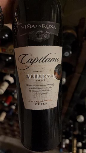 Rapel Valley Cachapoal Valley Vinalarosa Capitana Reserva 2009