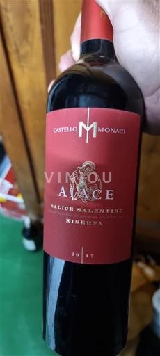 Apulija Salice Salentino Castello Monaci Aiace 2017