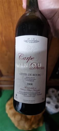 Burdeos Côtes-de-bourg Raquet Carpe Diem 2008