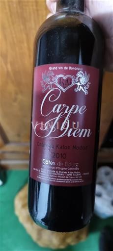 Burdeos Côtes-de-bourg Château Kalon Nodot Carpe Diem 2010