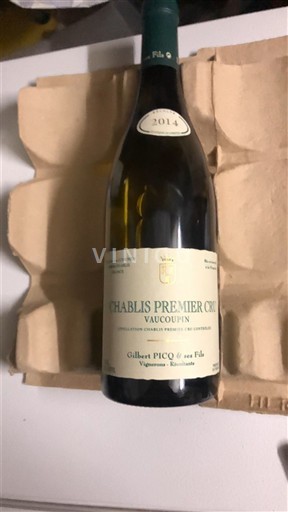 Burgundy Chablis Premier Cru Gilbert Picq et ses Fils Vaucoupin 2014