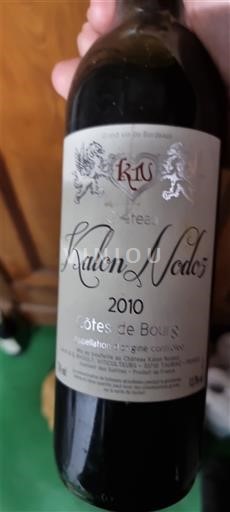 Burdeos Côtes-de-bourg Château Kalon Nedos 2010