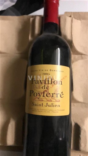 Burdeos Saint-Julien Pavillon de Léoville Poyferré 2005