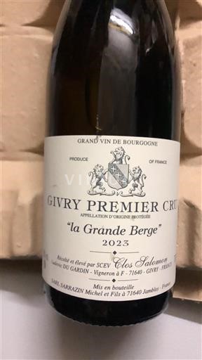 Burgundsko Givry Premier Cru Clos Salomon la Grande Berge 2023