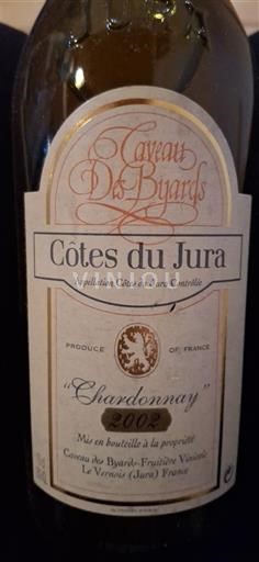 Jura Côtes du Jura Caveau des Byards Chardonnay 2002