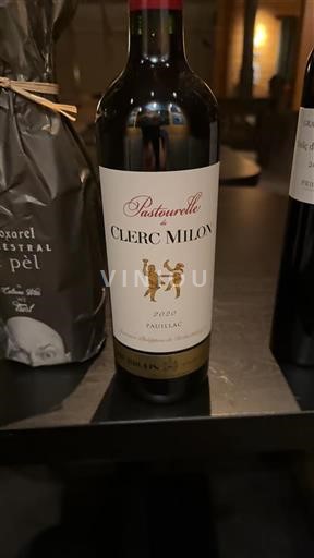Bordeaux Pauillac Grand Cru Château Clerc Milon Pastourelle 2019