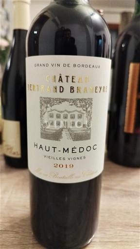 Bordeaux Haut-Médoc Château Bertrand Braneyre Vieilles Vignes 2019