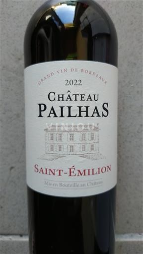 Bordéus Saint-Émilion Château Pailhas 2022