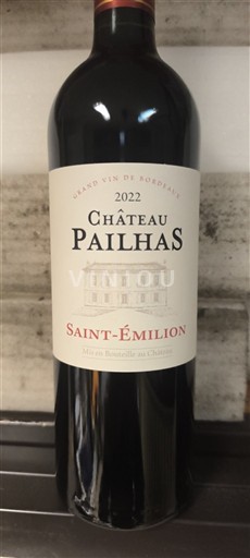 Bordoja Saint-Émilion Château Pailhas 2022