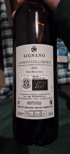 Toscana San Gimignano Signano 2022