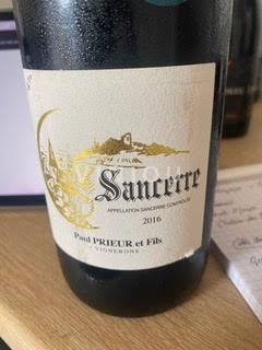 Loire Valley Sancerre Paul Prieur et Fils 2016