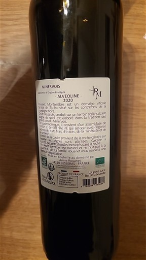Languedoc Minervois Domaine Montrebière Alveoline 2020
