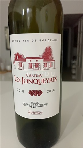 Bordeaux Blaye-Côtes-de-Bordeaux Château Les Jonqueyres 2018
